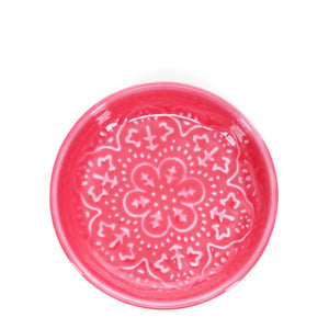 Enamel trinket dish - Vibrant pink