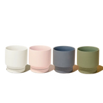 Casey, 5" Pot & Saucer: Pink Blush