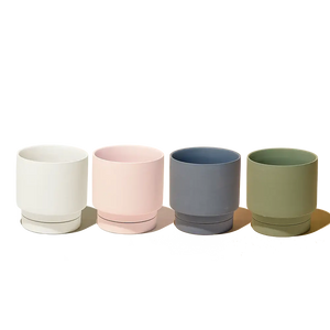 Casey, 5" Pot & Saucer: Pink Blush