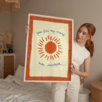 Art Print – You Fill My World With Sunshine | Wall Art: A4 - 21cm x 29.7cm