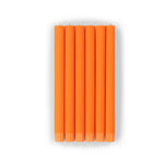 Bright Orange Eco Dinner Candles, 6 per pack: 6