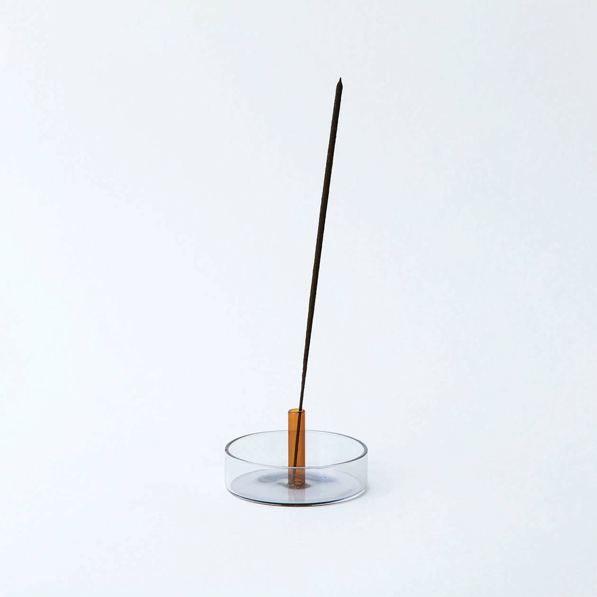 Duo Tone Glass Incense Holder: Pink and Green