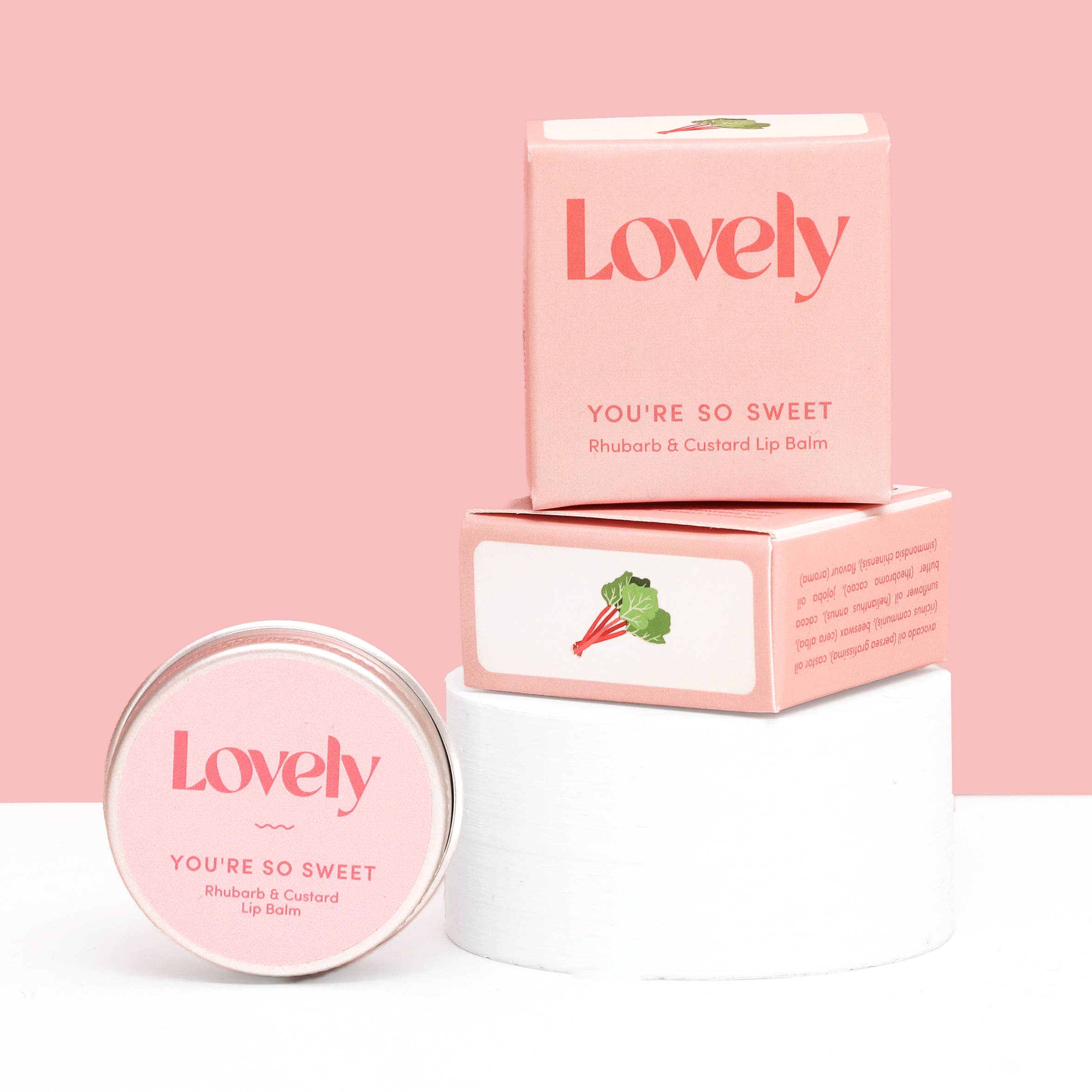 Lip Balm - You're So Sweet - Rhubarb & Custard