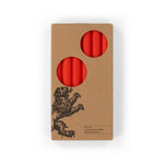 Poppy Red Eco Dinner Candles, 6 per pack: 6