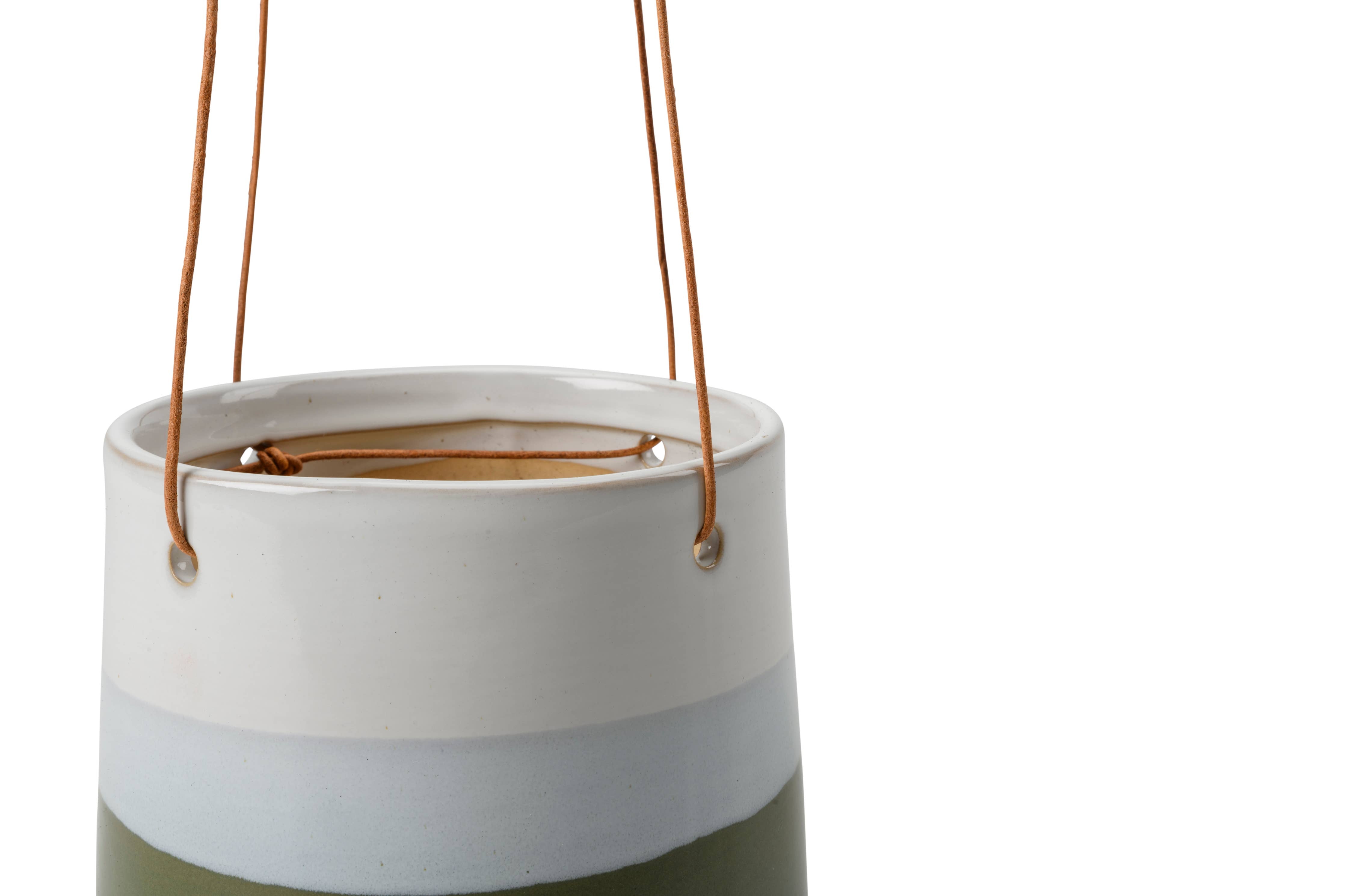 NEW Collectors Hanging Pot Blue and Green 12.5cm