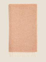 Herringbone Pure Wool Throw: Neutral