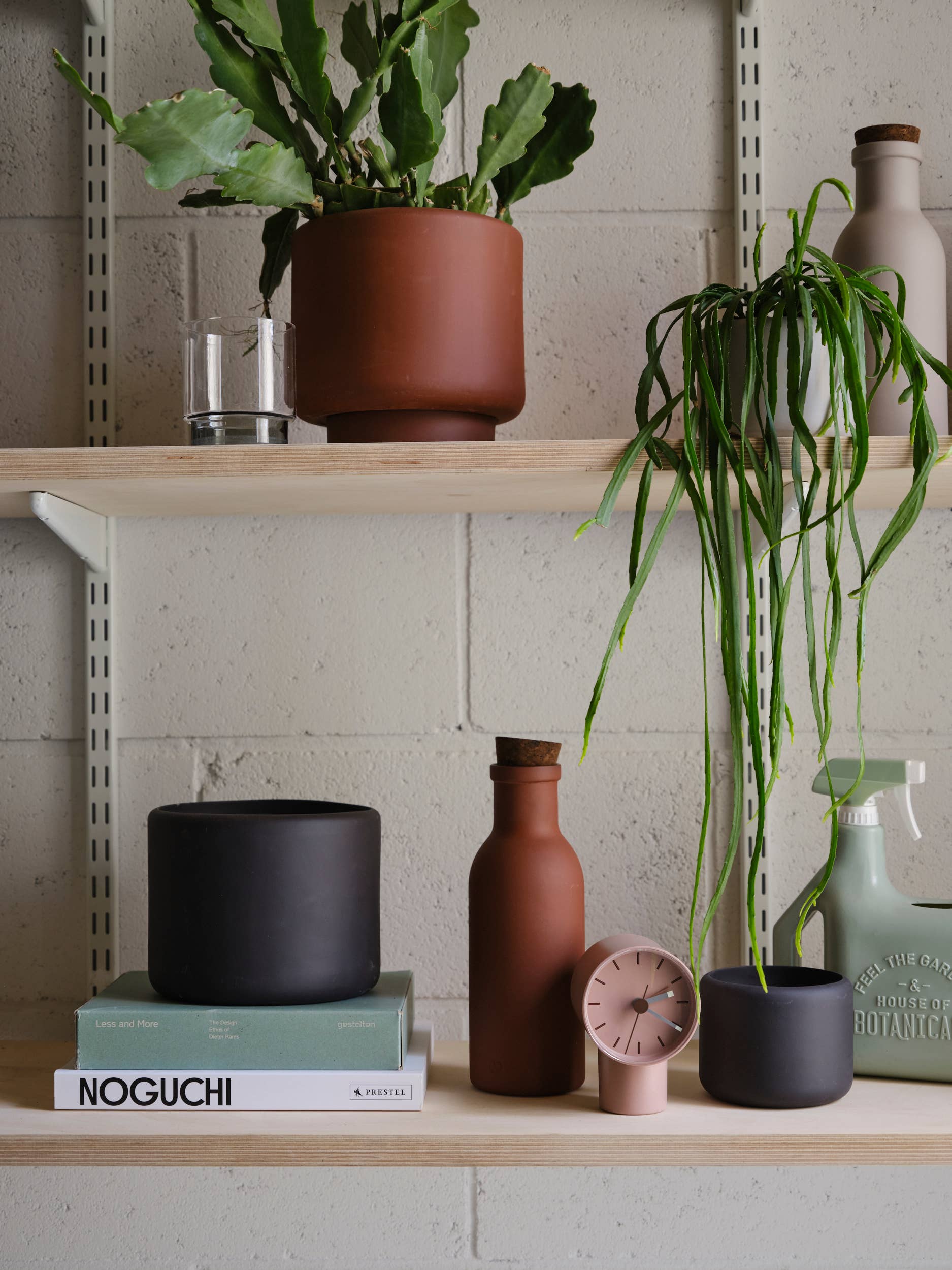 BOTANY porcelain plant pot LARGE: Dark Terracotta