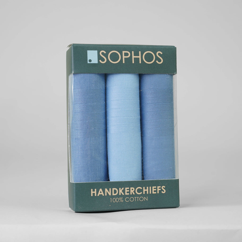 Air Force Blue / Light Blue Handkerchiefs - Pack of 3