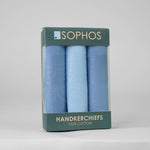 Air Force Blue / Light Blue Handkerchiefs - Pack of 3