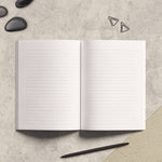 Dandelion Wildflower Geometric Recycled Notebook - A5 Lined
