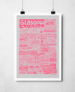 Glasgow Landmarks It's The City Of Art Print: Unframed / Black/White / A3