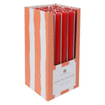 Red Dinner Candles | 25 Candles | POS Unit | Christmas |