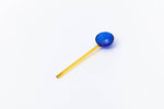 Duo Tone Glass Spoon: Green/Blue