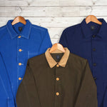 Olive Brown Corduroy French Twill Chore: XL