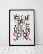 Dancing In The Dark Song Lyric Typography Print: Unframed / A3
