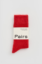 Postbox Red Ultra Soft Alpaca Socks: Small (UK 4-7)
