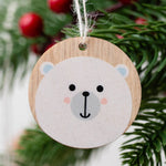 Polar Bear Christmas Card - with keepsake