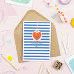 Anniversary, Valentine's, Love Card - with wooden keepsake