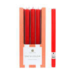 Red Dinner Candles | 25 Candles | POS Unit | Christmas |