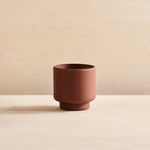 BOTANY porcelain plant pot LARGE: Dark Terracotta