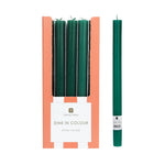 Green Dinner Candles | 25 Candles | POS Unit | Christmas |