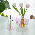 Mini Bubble Glass Vase: Smoke and Amber