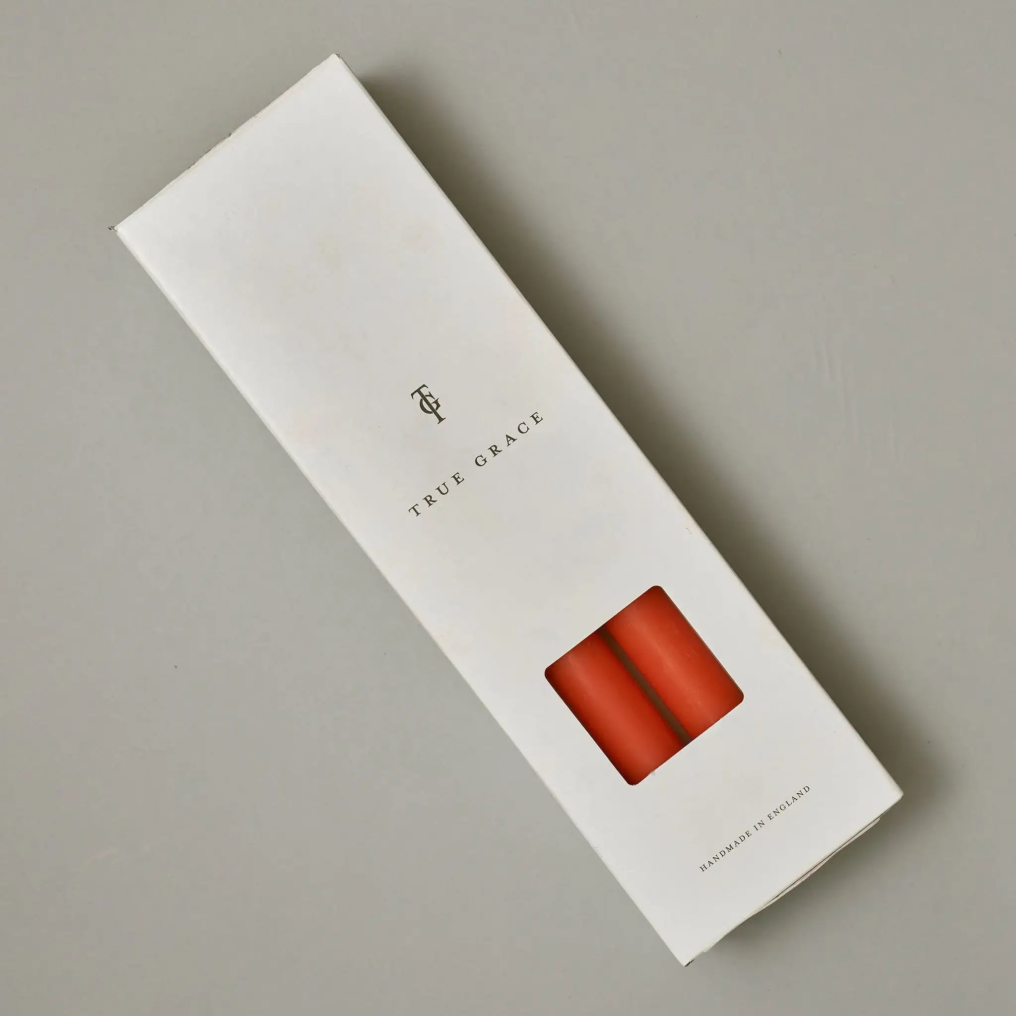 Tangerine Box of 12 Dining Candles