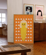 Art Print – This is Bananas | Abstract Minimalist Wall Art: A5 - 14.8cm x 21cm