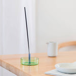 Duo Tone Glass Incense Holder: Pink and Green