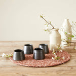 ANDAA Minimalist Stoneware Conical Egg Cup: White Wash