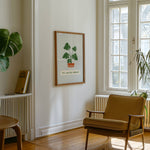 Art Print – No Water Needed – House Plant| Abstract Wall Art: A6 - 10.5cm x 14.8cm