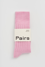 Sugar Pink Merino Bed Socks: Sugar Pink / Large (UK 9-13)
