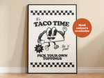 Takeaway Taco Print: Pink / A4