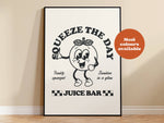 Squeeze The Day Takeaway Print: Orange / A5