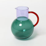 Pablo Glass Jug - Large: Pink Yellow Green