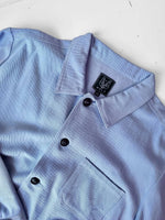 French Cotton Twill Chore Jacket Chalk Blue: XL