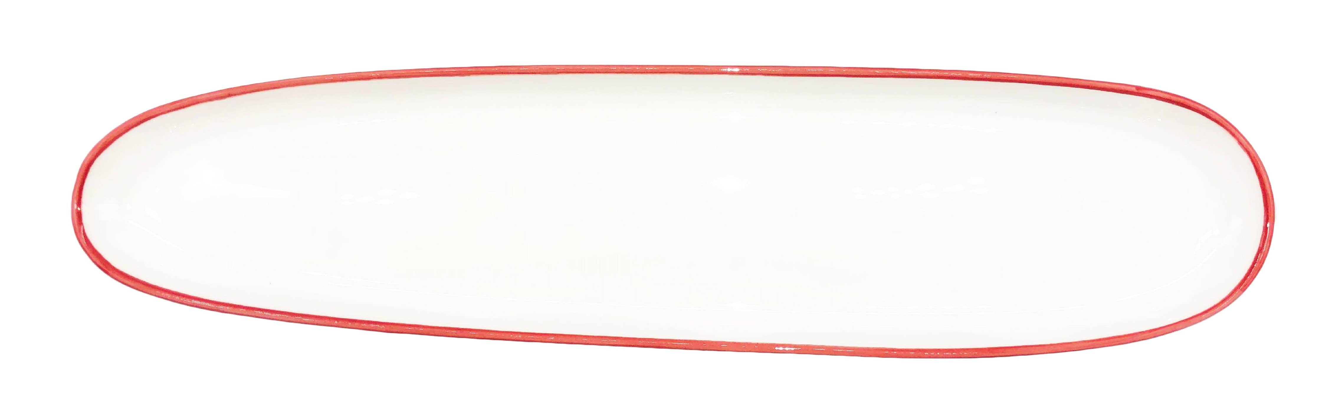 Abbesses Oblong Plate - Red