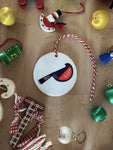 Christmas Partridge, Ceramic Ornament