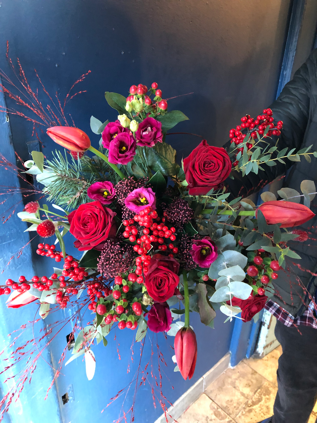 Festive Coorie Red Bouquet